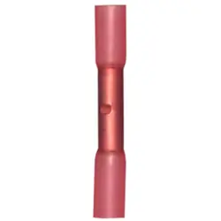 Butt connector with heat shrink insulation, 0.75-1.0 mm², AWG 20 to 18, red, 36 mm, 3735H