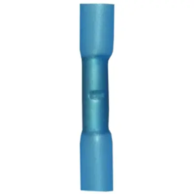 Butt connector with heat shrink insulation, 1.5-2.5 mm², AWG 16 to 14, blue, 36 mm, 3736H - 1
