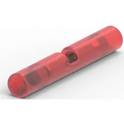 Butt connectorwith insulation, 0.3-1.42 mm², AWG 22 to 16, red, 32.13 mm, 320559