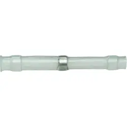 Butt connector with heat shrink insulation, 0.3-0.8 mm², AWG 22 to 18, transparent, 26 mm, 054955-000