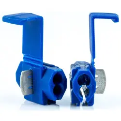 Branch terminalwith insulation, 1.0-2.5 mm², AWG 18 to 14, blue, 26.8 mm, SNEL BLAU