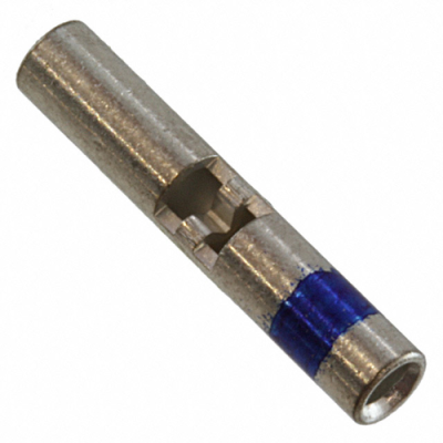 Butt connectorwith insulation, 0.61-1.21 mm², AWG 20 to 16, transparent blue, 14.86 mm, 680327-000 - 1