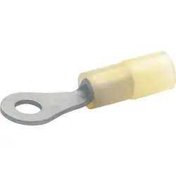 Insulated ring cable lug, 0.1-0.4 mm², AWG 28 to 21, 3.8 mm, natural, 61935