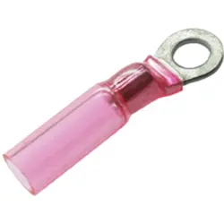 Insulated ring cable lug, 0.5-1.5 mm², AWG 22 to 18, 4.3 mm, M8, red, 7932130302