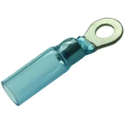 Insulated ring cable lug, 1.5-2.5 mm², AWG 16 to 14, 5 mm, M5, blue, 7932210502