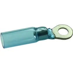 Insulated ring cable lug, 1.5-2.5 mm², AWG 16 to 14, 5 mm, M8, blue, 7932230502