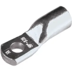 Uninsulated tube cable lug, 185 mm², 10.5 mm, M10, silver, 90930