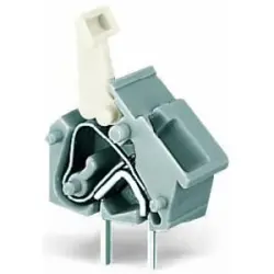 PCB terminal, 1 pole, pitch 7.5 mm, AWG 28-12, 24 A, cage clamp, gray, 256-501