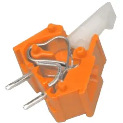 PCB terminal, 1 pole, pitch 7.5 mm, AWG 28-12, 24 A, cage clamp, orange, 256-756