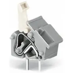 PCB terminal, 1 pole, pitch 10 mm, AWG 28-12, 24 A, cage clamp, light green, 256-767
