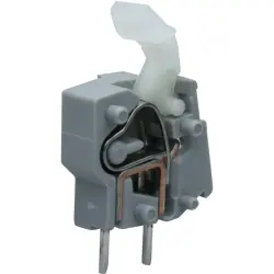 PCB terminal, 1 pole, pitch 5 mm, AWG 28-12, 24 A, cage clamp, gray, 257-451