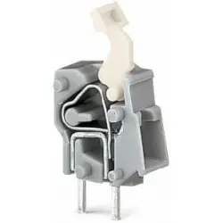 PCB terminal, 1 pole, pitch 5 mm, AWG 28-12, 24 A, cage clamp, dark gray, 257-842