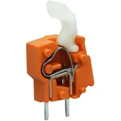 PCB terminal, 1 pole, pitch 5 mm, AWG 28-12, 24 A, cage clamp, orange, 257-846