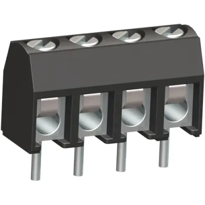PCB terminal, 5 pole, pitch 5.08 mm, AWG 22-14, 17 A, screw connection, gray, 10877005 - 1