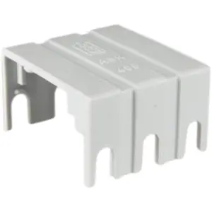 Cover cap, 3-pole, gray for euro terminal, 193303 - 1