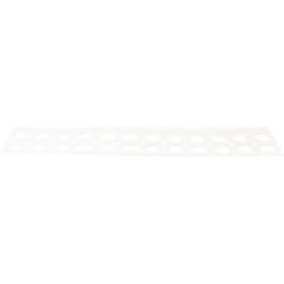 Identification strip, 12-pole, white for euro terminal, 191312 - 1