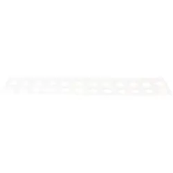 Identification strip, 12-pole, white for euro terminal, 191312