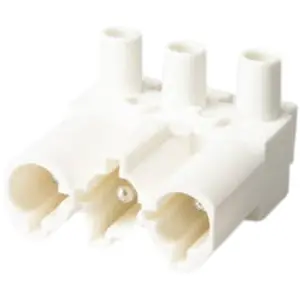 Plug part, 3 pole, screw mounting, screw connection, 0.5-2.5 mm², white, 162053 - 1