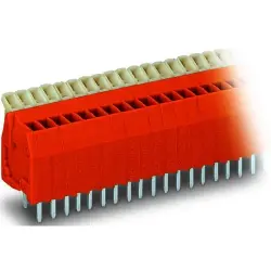 PCB terminal, 24 pole, pitch 2.54 mm, AWG 28-20, 6 A, cage clamp, orange, 234-524