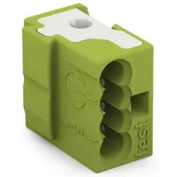 Connection terminal, 4 pole, 0.5-1.0 mm², clamping points: 4, gray, clamp connection, 6 A, 243-721