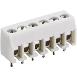 PCB terminal, 4 pole, pitch 3.5 mm, AWG 30-16, 6 A, screw connection, light gray, KRMC 04