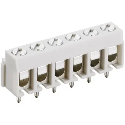 PCB terminal, 8 pole, pitch 5 mm, AWG 22-14, 15 A, screw connection, light gray, KRM 08 - 1