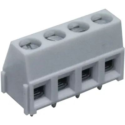 PCB terminal, 4 pole, pitch 5 mm, AWG 24-16, 16 A, screw connection, light gray, 6320 04 - 1