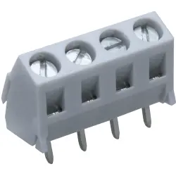 PCB terminal, 2 pole, pitch 5 mm, AWG 24-16, 16 A, screw connection, light gray, 6322 02