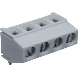PCB terminal, 2 pole, pitch 5 mm, AWG 24-16, 16 A, screw connection, light gray, 6324 02