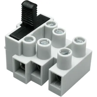 Connection terminal, 3 pole, 2.5 mm², clamping points: 1, gray, screw connection, 10 A, 503 SI/3 DS - 1