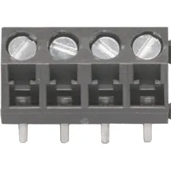 PCB terminal, 6 pole, pitch 5 mm, AWG 26-16, 16 A, screw connection, gray, 10801506