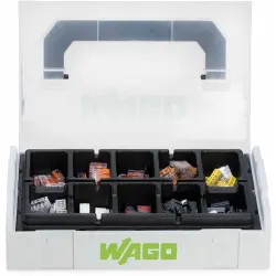 Connection clamp kit, 3 pole, 0.14-6.0 mm², orange, spring-clamp connection, 887-950