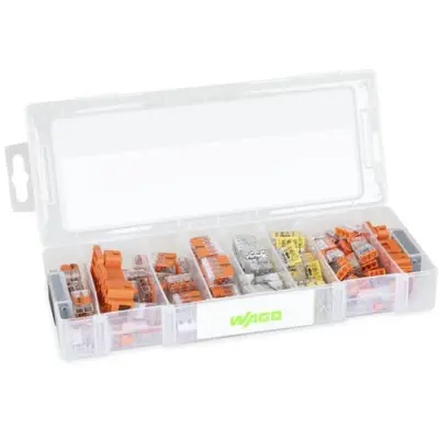 Connection clamp kit, 0.2-4.0 mm², transparent, 887-802 - 1