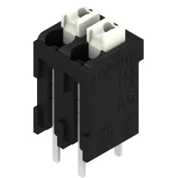 PCB terminal, 2 pole, pitch 3.81 mm, AWG 28-14, 10 A, spring-clamp connection, black, 1825790000