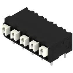 PCB terminal, 5 pole, pitch 5 mm, AWG 28-14, 10 A, spring-clamp connection, black, 1824770000