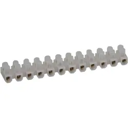 Connection terminal, 12 pole, 4.0 mm², transparent, screw connection, 3 A, 073400