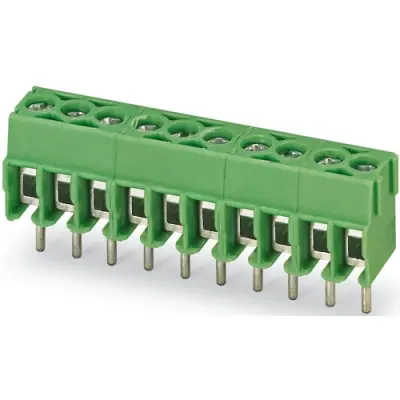 PCB terminal, 6 pole, pitch 3.5 mm, AWG 26-16, 17.5 A, screw connection, green, 1984659 - 1
