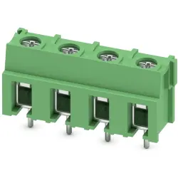 PCB terminal, 4 pole, pitch 7.5 mm, AWG 20-10, 32 A, screw connection, green, 1988121