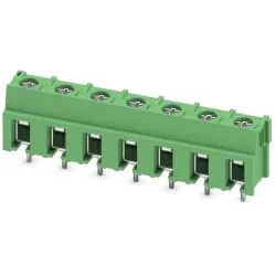 PCB terminal, 7 pole, pitch 7.5 mm, AWG 20-10, 32 A, screw connection, green, 1988150