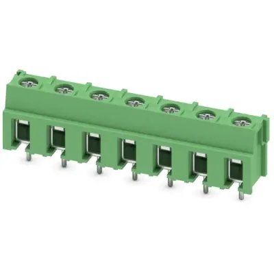 PCB terminal, 7 pole, pitch 7.5 mm, AWG 20-10, 32 A, screw connection, green, 1988150 - 1