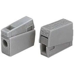 Connection terminal, 1 pole, 1.0-2.5 mm², clamping points: 2, gray, cage clamp, 24 A, 224-101