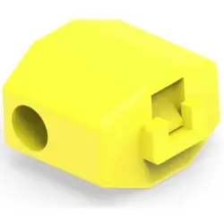 Branch terminalwith insulation, 4.0-6.0 mm², AWG 11 to 10, yellow, 49.76 mm, 735411