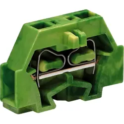 2-wire terminal, spring-clamp connection, 0.08-1.5 mm², 1 pole, 18 A, 6 kV, yellow/green, 260-307