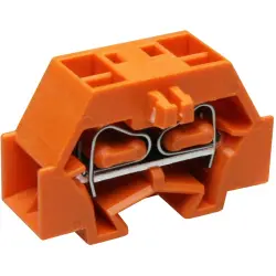 4-wire terminal, spring-clamp connection, 0.08-1.5 mm², 1 pole, 18 A, 6 kV, orange, 260-336