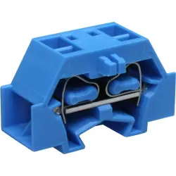 4-wire terminal, spring-clamp connection, 0.08-2.5 mm², 1 pole, 24 A, 6 kV, blue, 261-334