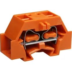 4-wire terminal, spring-clamp connection, 0.08-2.5 mm², 1 pole, 24 A, 6 kV, orange, 261-336