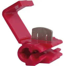 Branch terminal, uninsulated, 0.34-1.0 mm², AWG 22 to 18, red, 20 mm, 3924
