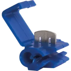 Branch terminal, uninsulated, 1.5-2.5 mm², AWG 18 to 14, blue, 20 mm, 3927