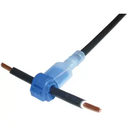 Branch terminal, uninsulated, 1.0-2.5 mm², AWG 18 to 14, blue, 37 mm, 3927F