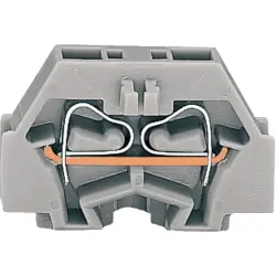 2-wire terminal, spring-clamp connection, 0.08-1.5 mm², 1 pole, 18 A, 6 kV, gray, 260-301